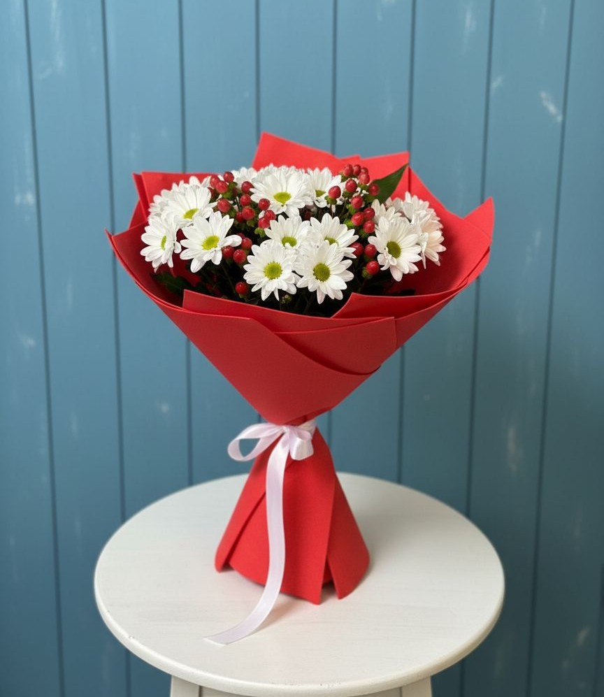 Букет цветов из: Хризантемы в Шкуропатове