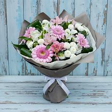 Букет цветов из:  Герберы, Альстромерии и Хризантемы #REPLACE_PRED# Шкуропатове