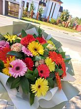 Букет цветов из:  Герберы #REPLACE_PRED# Шкуропатове
