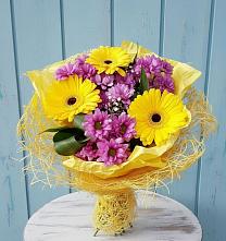 Букет цветов из:  Хризантемы и Герберы #REPLACE_PRED# Шкуропатове