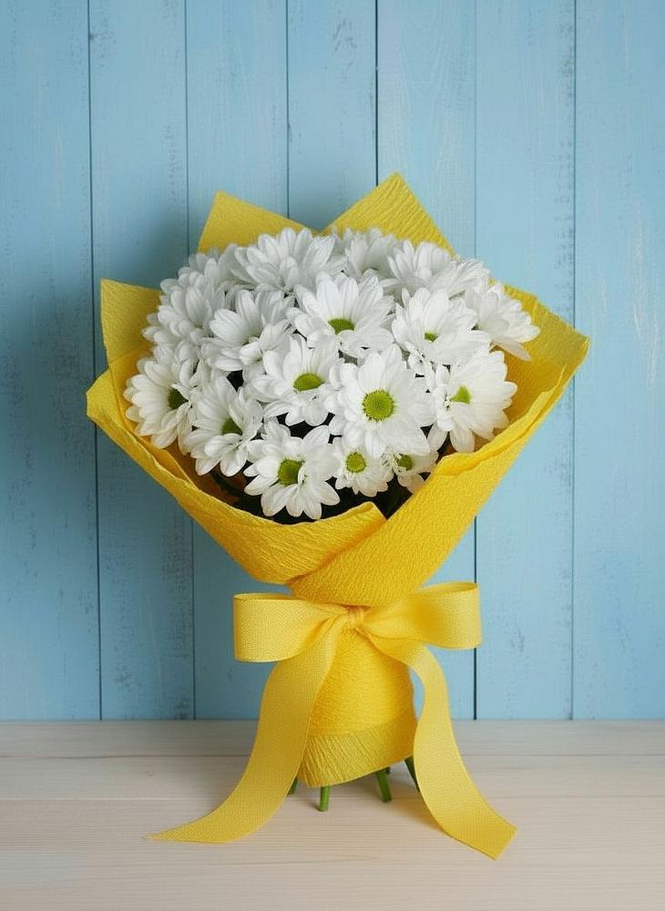 Букет цветов из: Хризантемы в Шкуропатове