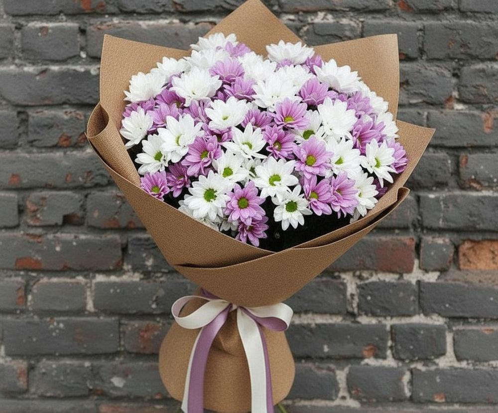 Букет цветов из: Хризантемы в Шкуропатове