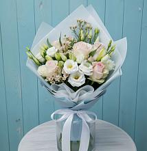 Букет цветов из:  Розы и Лизиантусы #REPLACE_PRED# Шкуропатове