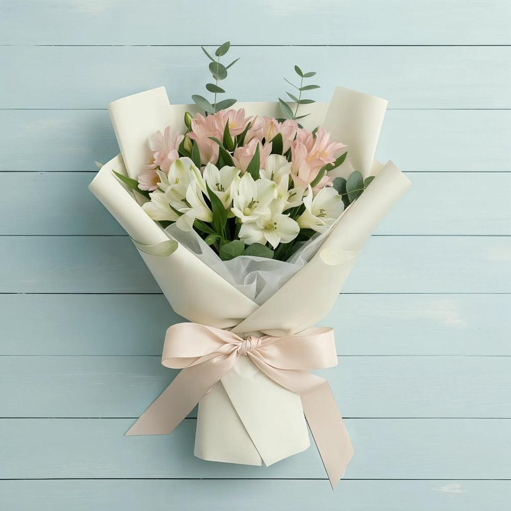 Букет цветов из: Альстромерии в Шкуропатове