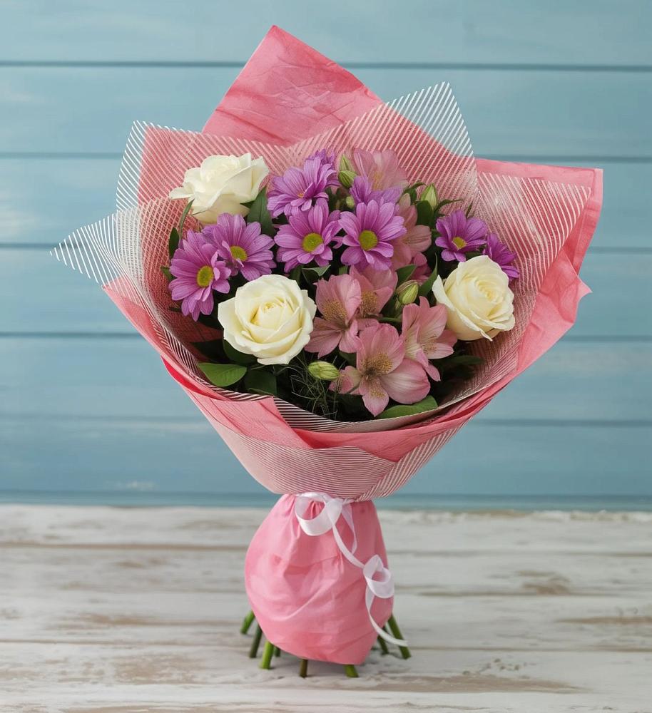 Букет цветов из: Герберы в Шкуропатове